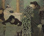 Edouard Vuillard Has a floral pattern for clothing painting